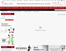 Tablet Screenshot of dancewearchina.com